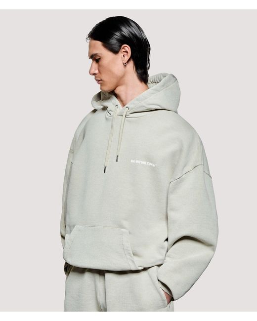 MKI Miyuki-Zoku Gray Box Fit Uniform Hoodie for men
