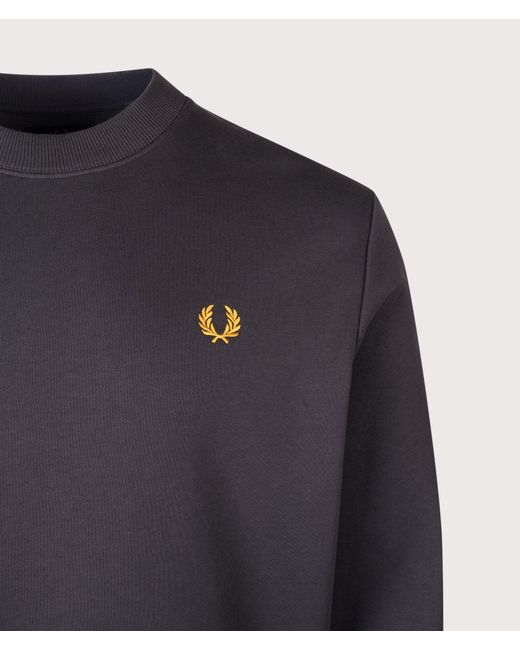 Fred Perry Blue Regular Fit Crew Neck Sweatshirt for men
