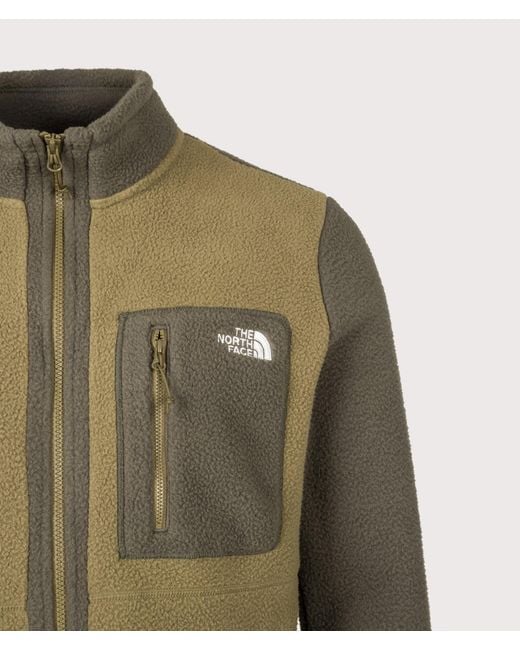 The North Face Green Regular Fit Yumiori Zip Through Fleece for men