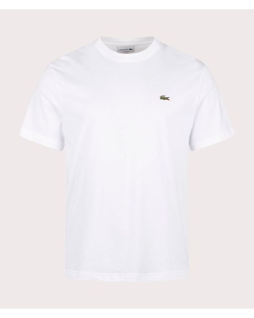 Lacoste White Cotton T-Shirt for men
