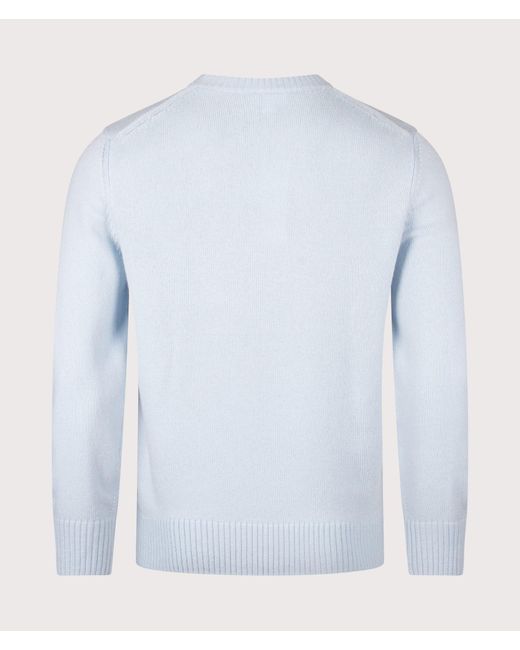 Lacoste Blue Classic Fit Wool Crewneck Jumper for men