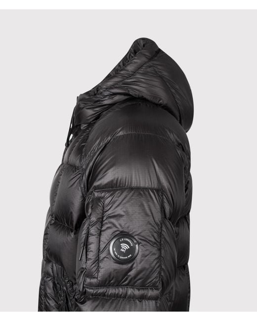 C P Company Gray D.D. Shell Hooded Down Jacket for men