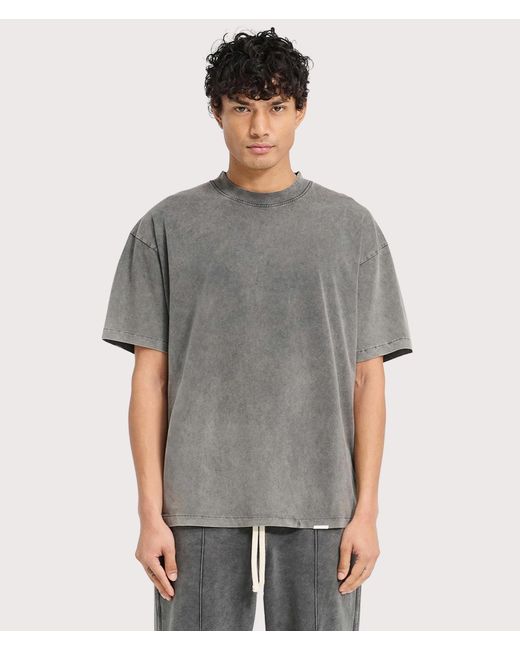 Represent Gray Initial Oversized T-Shirt for men