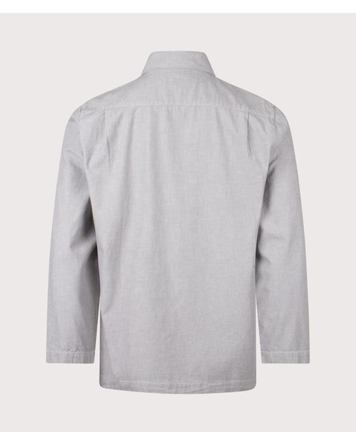 Universal Works Gray Dockside Overshirt for men