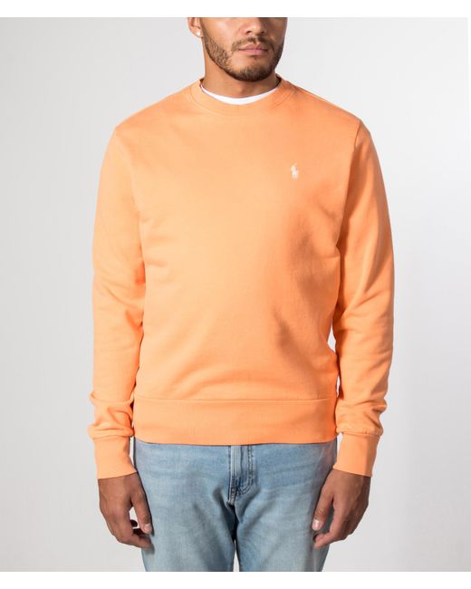 Polo Ralph Lauren Orange Regular Fit Loopback Terry Sweatshirt for men