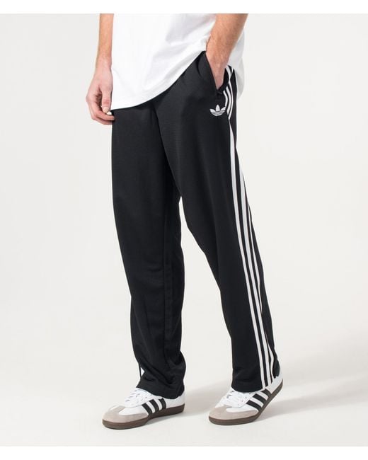 Adidas Originals Black Mesh Firebird Track Pant for men