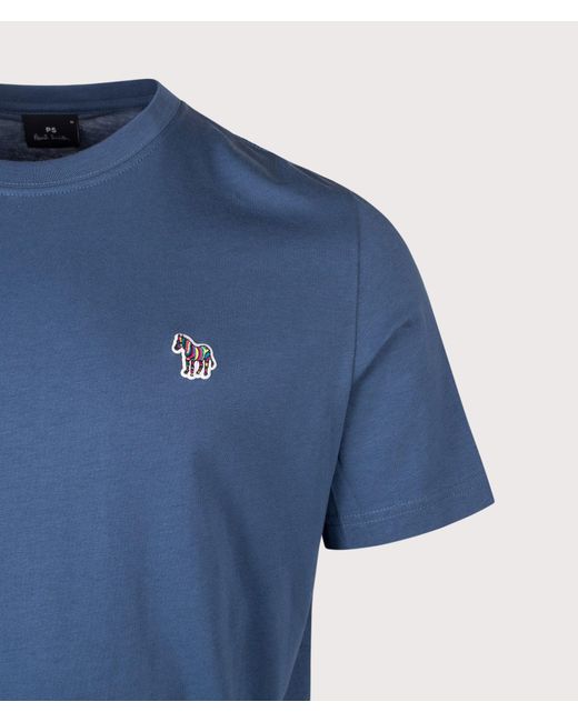 Paul Smith Blue Regular Fit Zebra T-Shirt for men