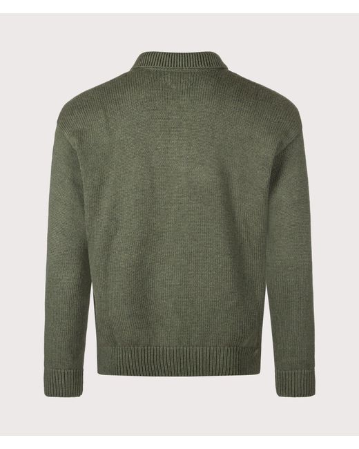 Polo Ralph Lauren Green Relaxed Fit Knitted Cotton Jumper for men