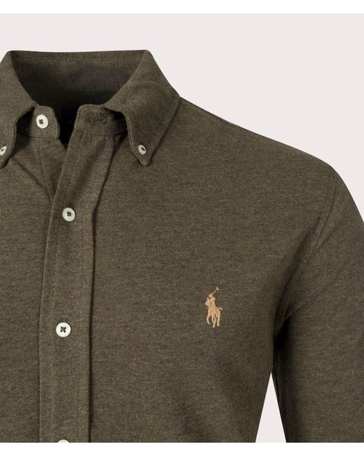 Polo Ralph Lauren Green Relaxed Fit Featherweight Mesh Shirt for men
