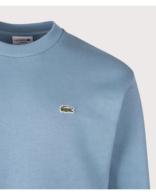 Lacoste Blue Classic Fit Round Neck Sweatshirt for men