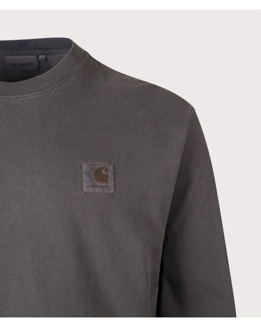 Carhartt Gray Loose Fit Vista Long Sleeve T-Shirt for men