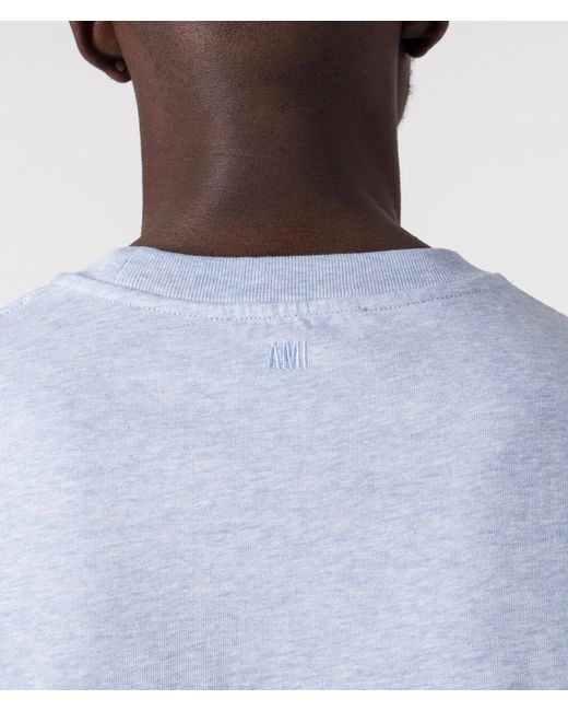 AMI Blue De Coeur T-shirt for men