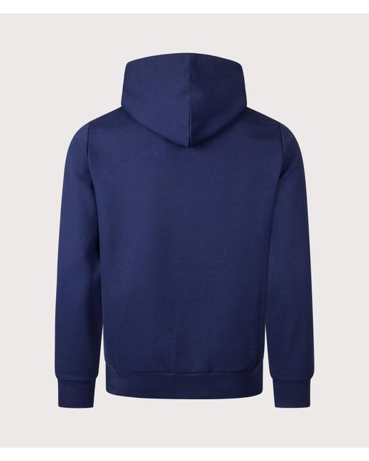 Polo Ralph Lauren Blue Logo Fleece Lined Hoodie for men