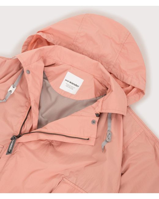 And Wander Pink Water Repellent Light Jacket 2 for men