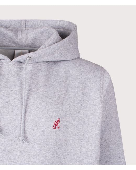 Gramicci Gray One Point Hoodie for men