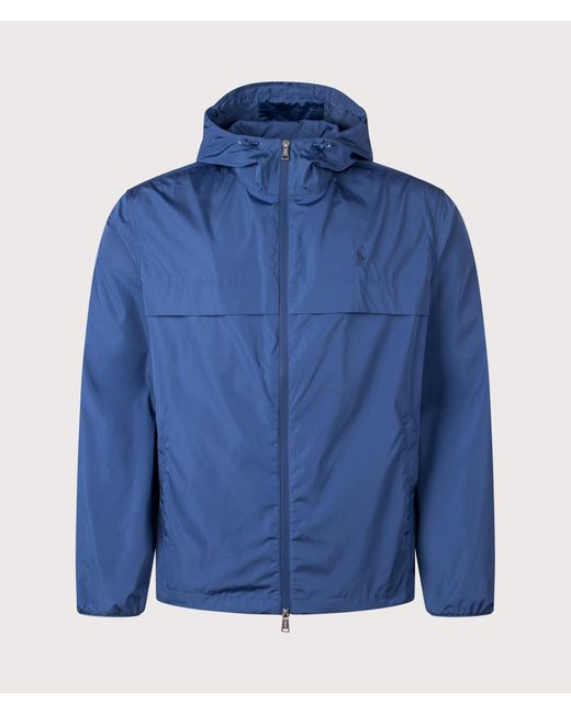 Polo Ralph Lauren Blue Lightweight Hooded Jacket for men