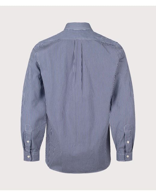 Polo Ralph Lauren Blue Custom Fit Poplin Shirt for men