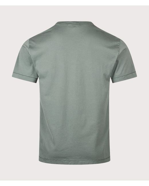 Stone Island Green Slim Fit 60/2 Cotton Jersey T-Shirt for men
