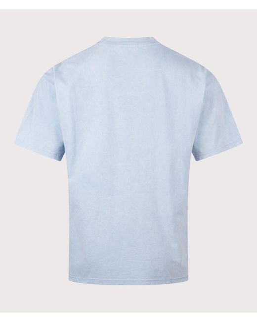 Represent Blue Oversized Fit Western Initial T-Shirt for men
