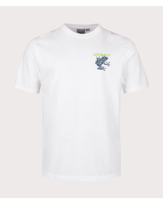 Gramicci Blue Sticky Frog T-shirt for men