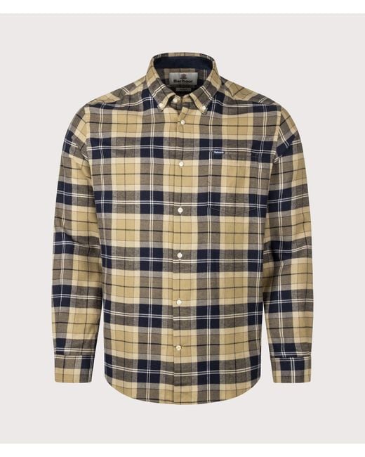Barbour Gray Fortrose Tailored Tartan Shirt for men