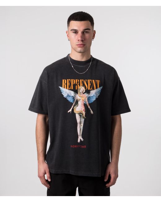 Represent Black Reborn T-shirt for men