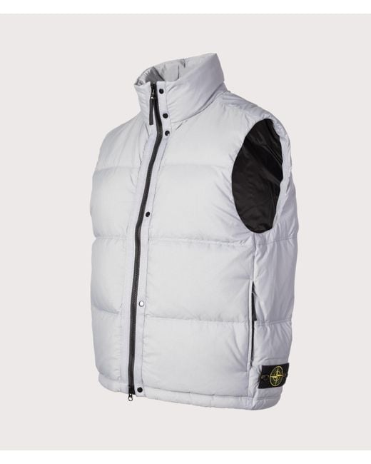 Stone Island Gray Matt Ripstop Cordura Advanced Fabrics Vest for men