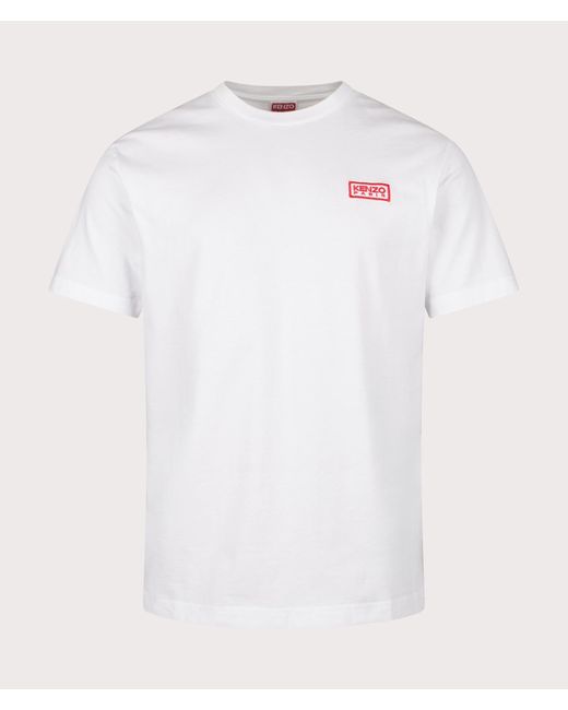 KENZO White Classic Two-tone Embroidered T-shirt for men