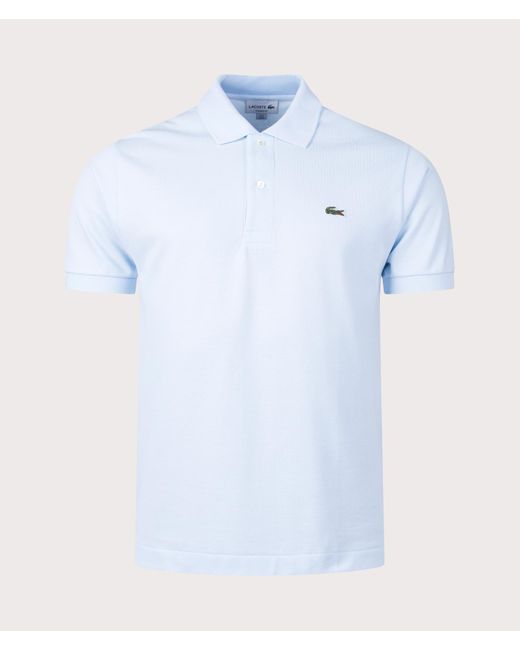Lacoste White Croc Logo L1212 Polo Shirt for men