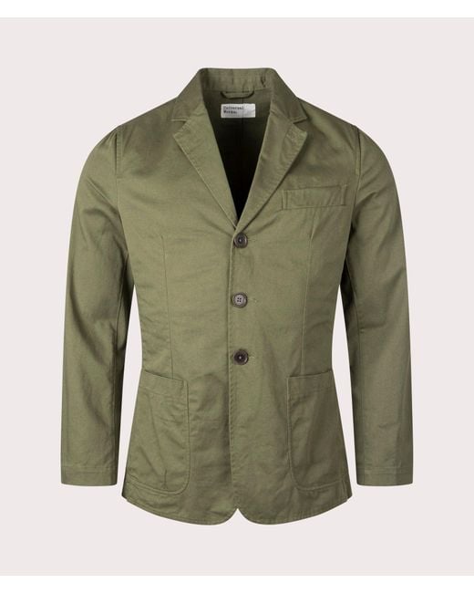 Universal Works Green Slim Fit Twill London Jacket for men