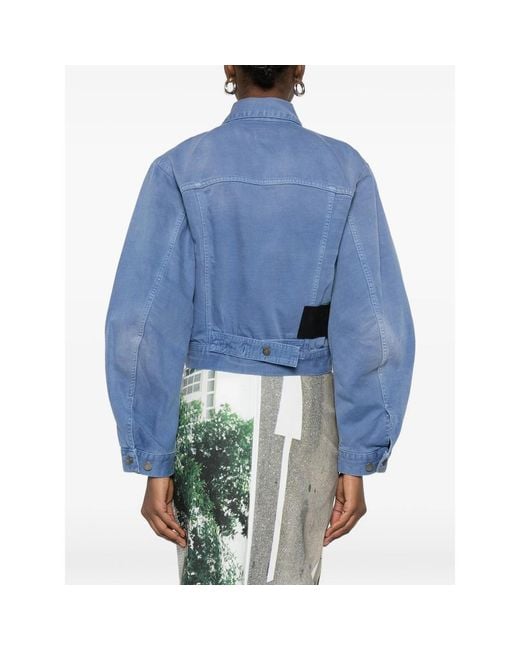 Haikure Blue Button Denim Jacket