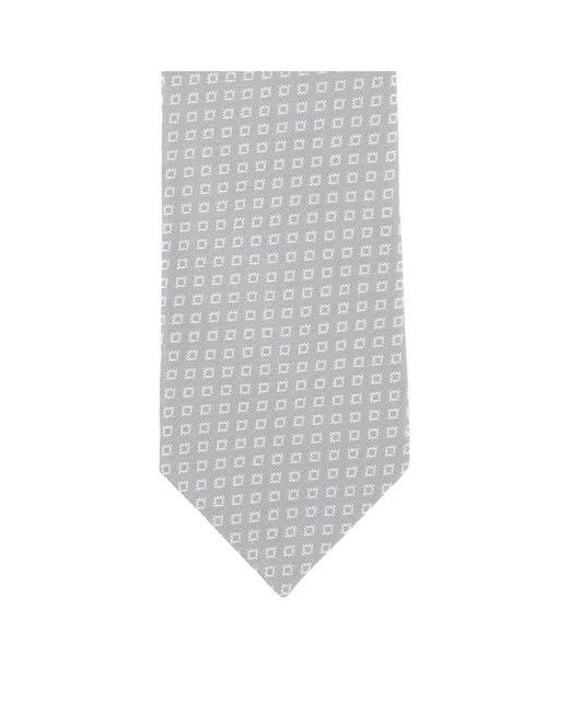 Barba Napoli White Patterned Tie for men