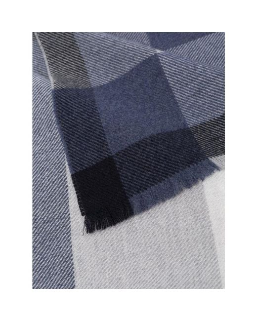 Brunello Cucinelli Blue Scarves for men