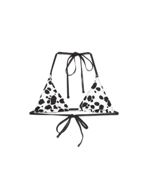 Frankie's Bikinis Black Paradise Triangle Bikini Top