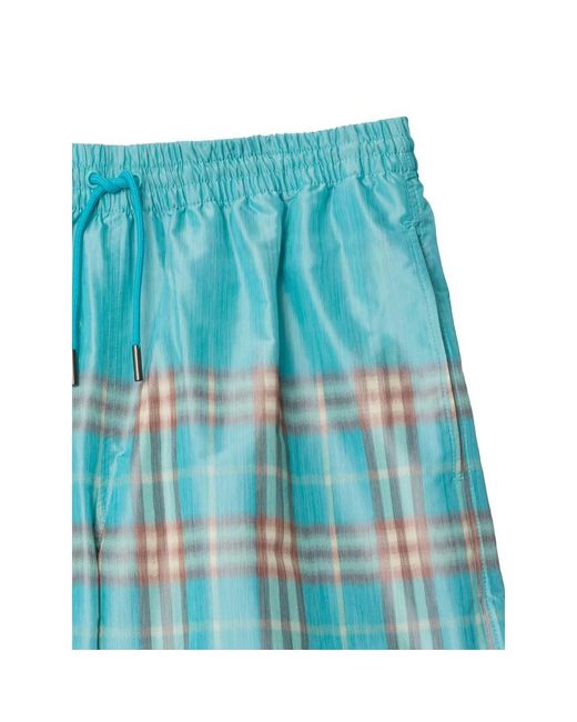 Burberry Blue Swim Shorts for men