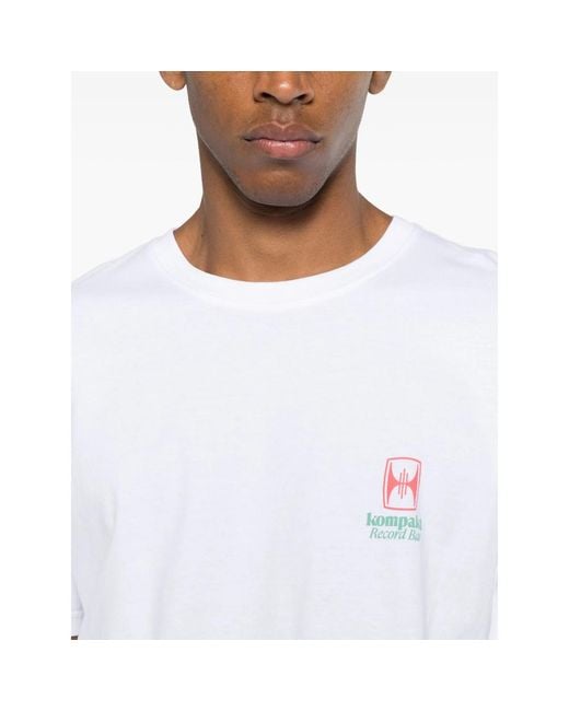 Kompakt Record Bar White Logo T-Shirt for men