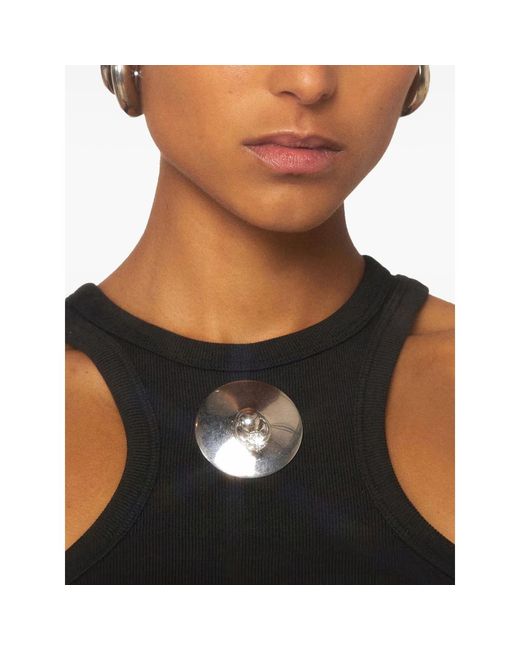 Panconesi Black Lamina Diamant Brooch