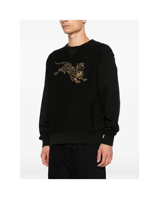 KENZO Black Jumping Tiger Sweatshirt for men