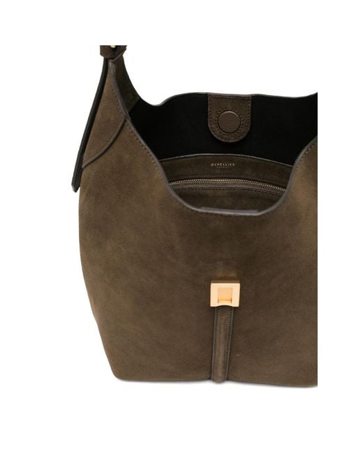 DeMellier London Brown Siena Suede Shoulder Bag