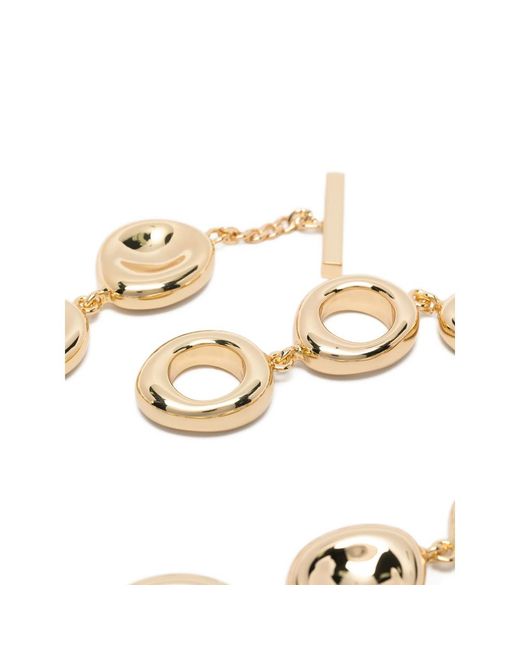 Joseph Metallic Bean Gilded Disc Necklace
