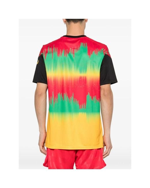 Adidas Yellow Jamaica X Bob Marley Short-Sleeve T-Shirt for men