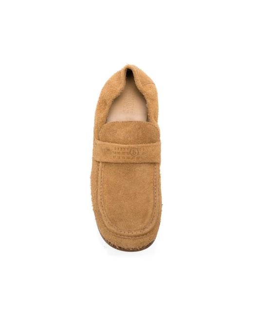 MM6 by Maison Margiela Natural Penny-Slot Loafers for men