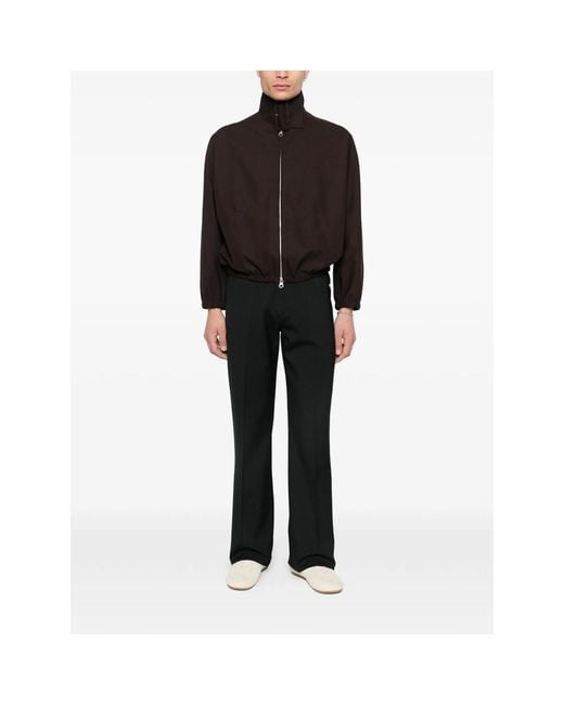 Courreges Black Zip-Up Bomber Jacket for men