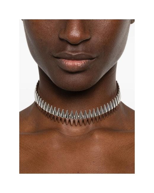 LAG World White Tank Choker Necklace