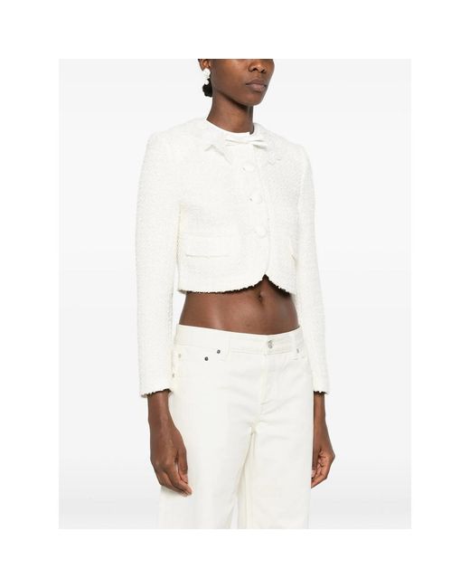 Self-Portrait White Neutrals Jackets