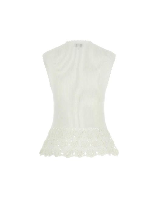 Ganni White Neutrals Tops