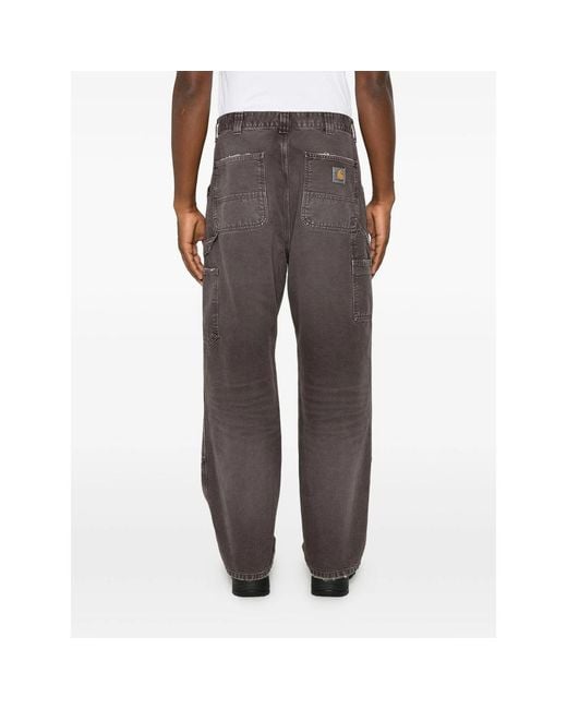 Carhartt Gray Og Double Knee Trousers for men