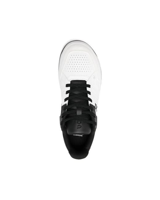 On Shoes White Perforated Sneakers