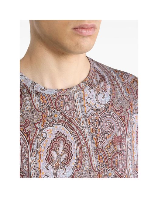 Etro Pink T-Shirts & Vests for men
