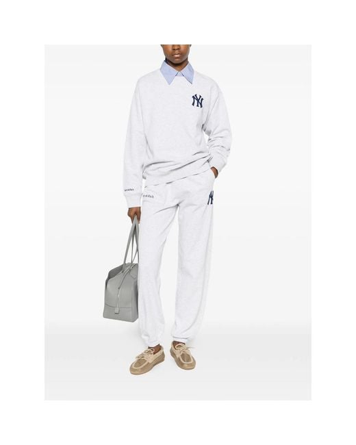 Sporty & Rich White Embroidered Sweatshirt